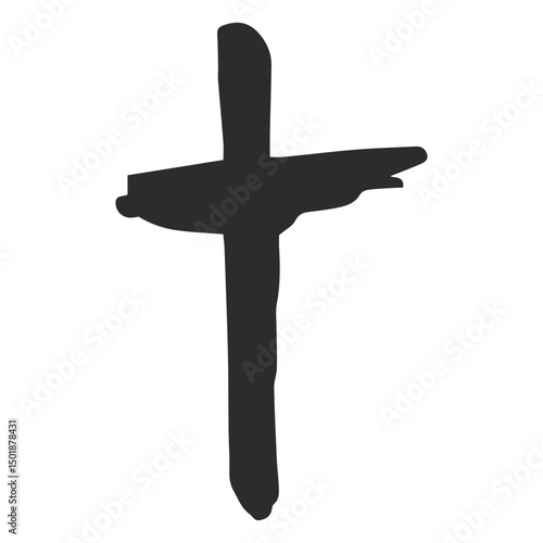 Cross doodle icon