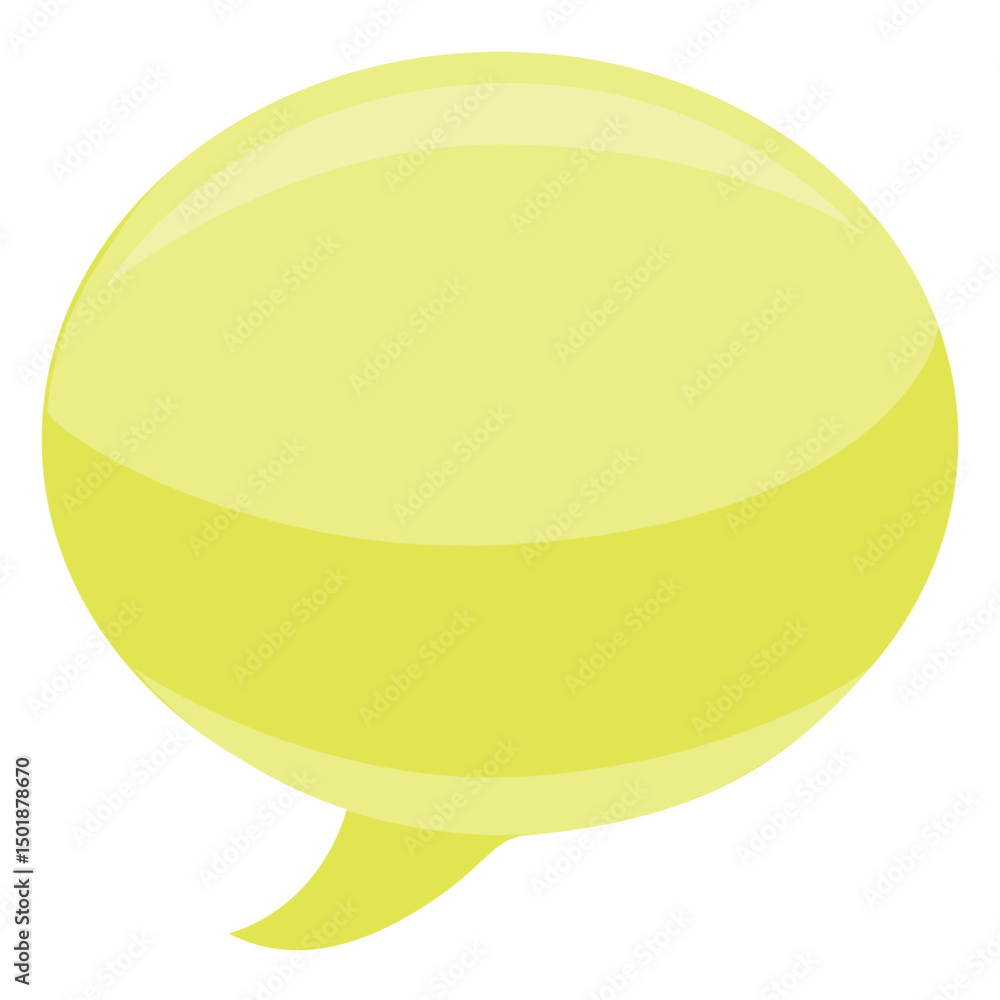 Bubble oval speach bubble flat Bubble oval speach bubble flat