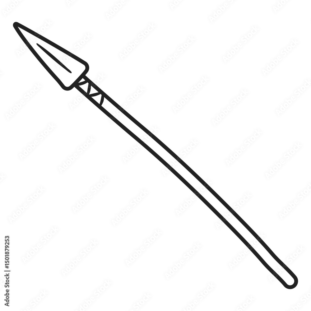 Eskimo doodle spear stroke Eskimo doodle spear stroke
