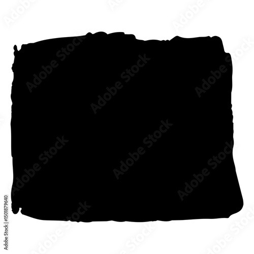 Filled black square doodle