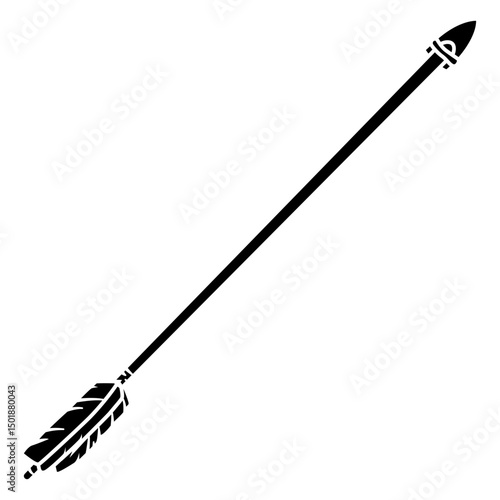 Feather arrow cut out