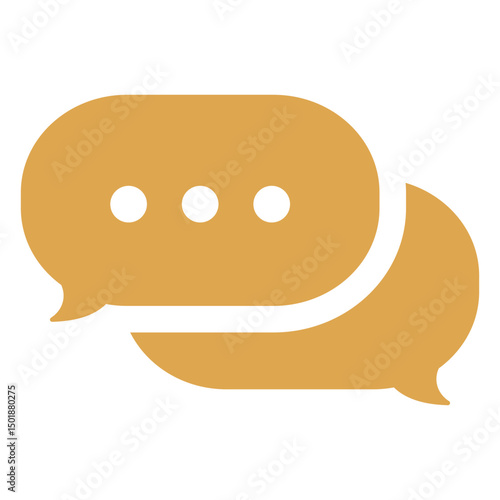 Chat yellow bubbles icon