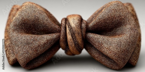 Elegant Brown Ribbon Bow for Gift Wrapping and Decorations