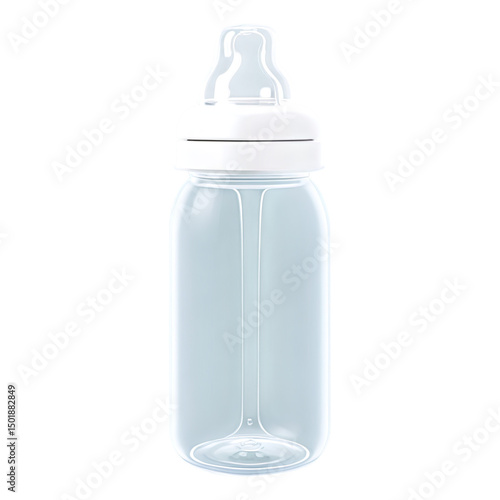 Obraz na płótnie Baby Bottle isolated on transparent background w salonie