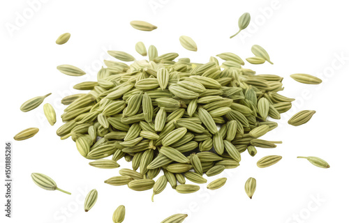 Fennel seeds png dried fennel png spice seeds png herbal seeds png aromatic seeds png cooking ingredient png transparent background image