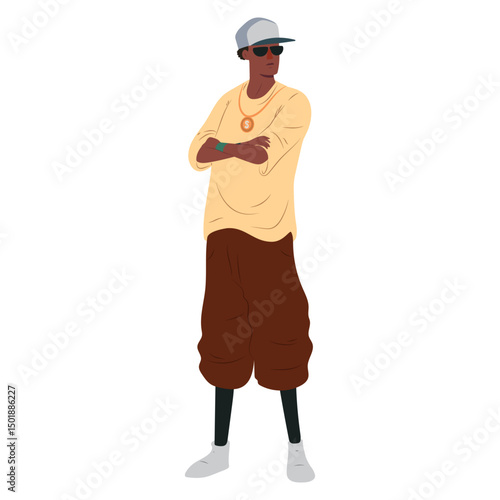 Man raper hip hop rap character
