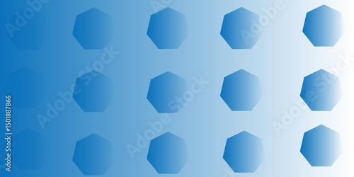 Blue abstract geometric hexagon pattern design background texture with futuristic digital light elements
