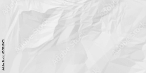 Crumpled paper Blank white crumpled and creased paper poster. wrinkle paper background Use for your any contents design.	

