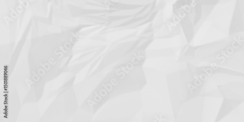 Crumpled paper Blank white crumpled and creased paper poster. wrinkle paper background Use for your any contents design.	
