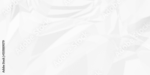 Crumpled paper Blank white crumpled and creased paper poster. wrinkle paper background Use for your any contents design.	

