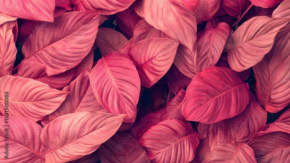 Pink Leaves Close Up Pink Leaves Close Up