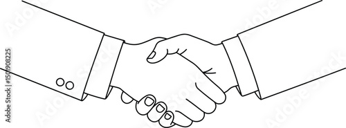 Business agreement handshake. handshake symbol isolated on transparent background