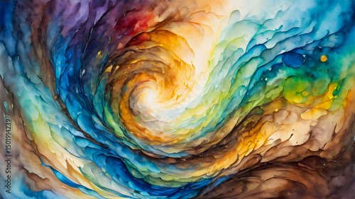 waves painted in oil. abstract wavy background	