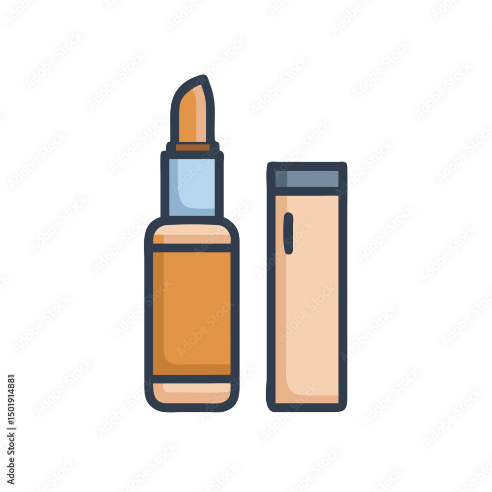 Vector of Liquid Concealer Bottle on White Background Vector of Liquid Concealer Bottle on White Background