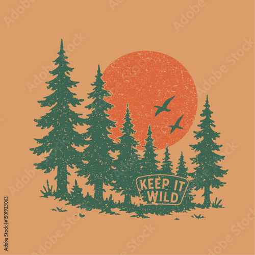 autumn winter t-shirt  design. mountain tee prints. campfaire outdoors vintage artwork. Outdoors graphics for adventure. explore more relax zone slogan. vintage grunge effets mountain lake pain tree.