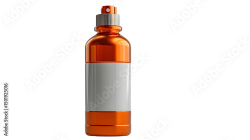 Orange Spray Bottle Mockup.