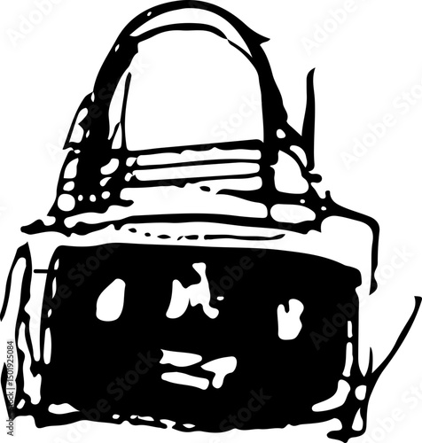 bag. Hand-drawn underlined elements, Crayon drawn underlined stroke set, Chalk lines, charcoal highlight strokes 