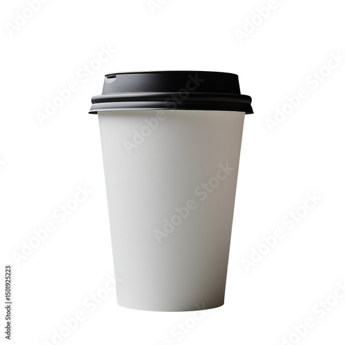 Wallpaper Mural coffee cup isolated on white Torontodigital.ca