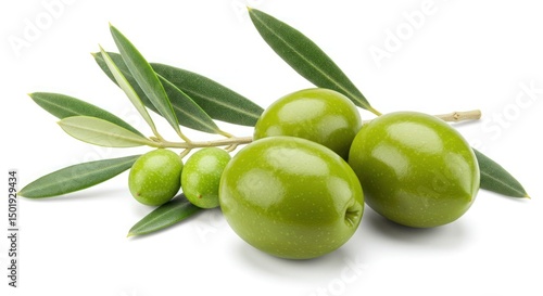 Wallpaper Mural Verdant olive branch shiny fresh bounty Torontodigital.ca