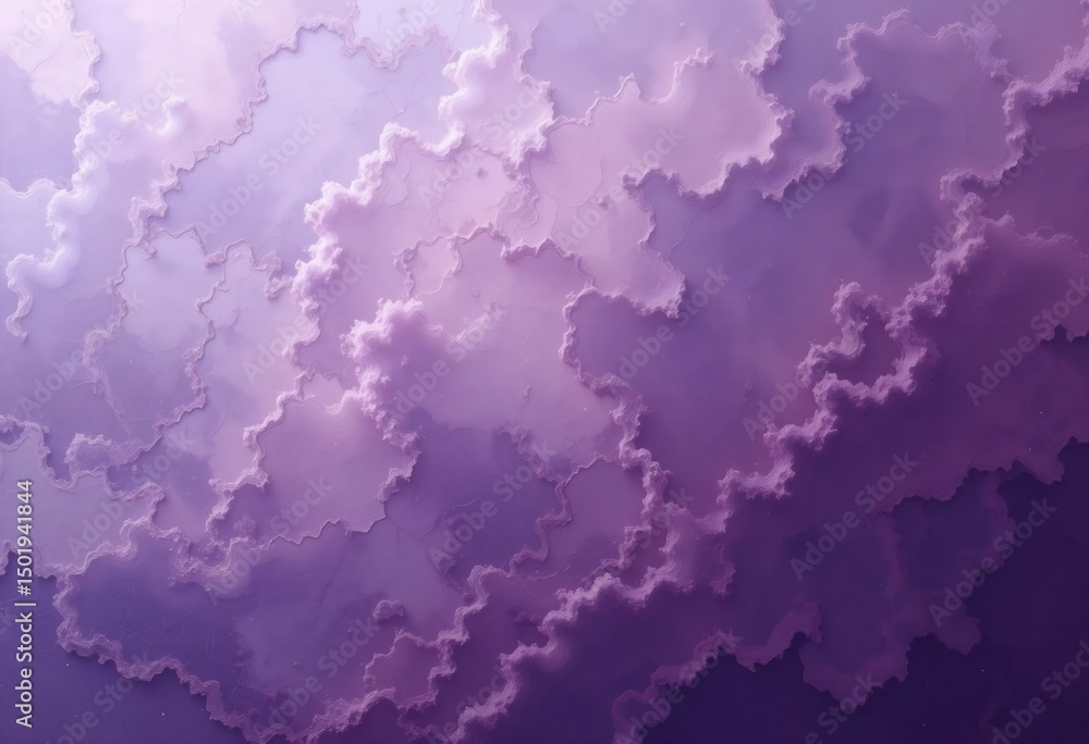 Fototapeta premium Abstract Purple and Lavender Cloud-like Formation - Textured Background