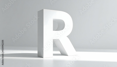 White 3D Letter R on White Background Free Download White 3D Letter R on White Background - GFXLoad