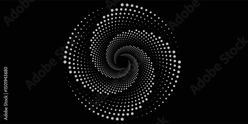 Spiral sound wave rhythm line dynamic abstract vector background. vector illustration