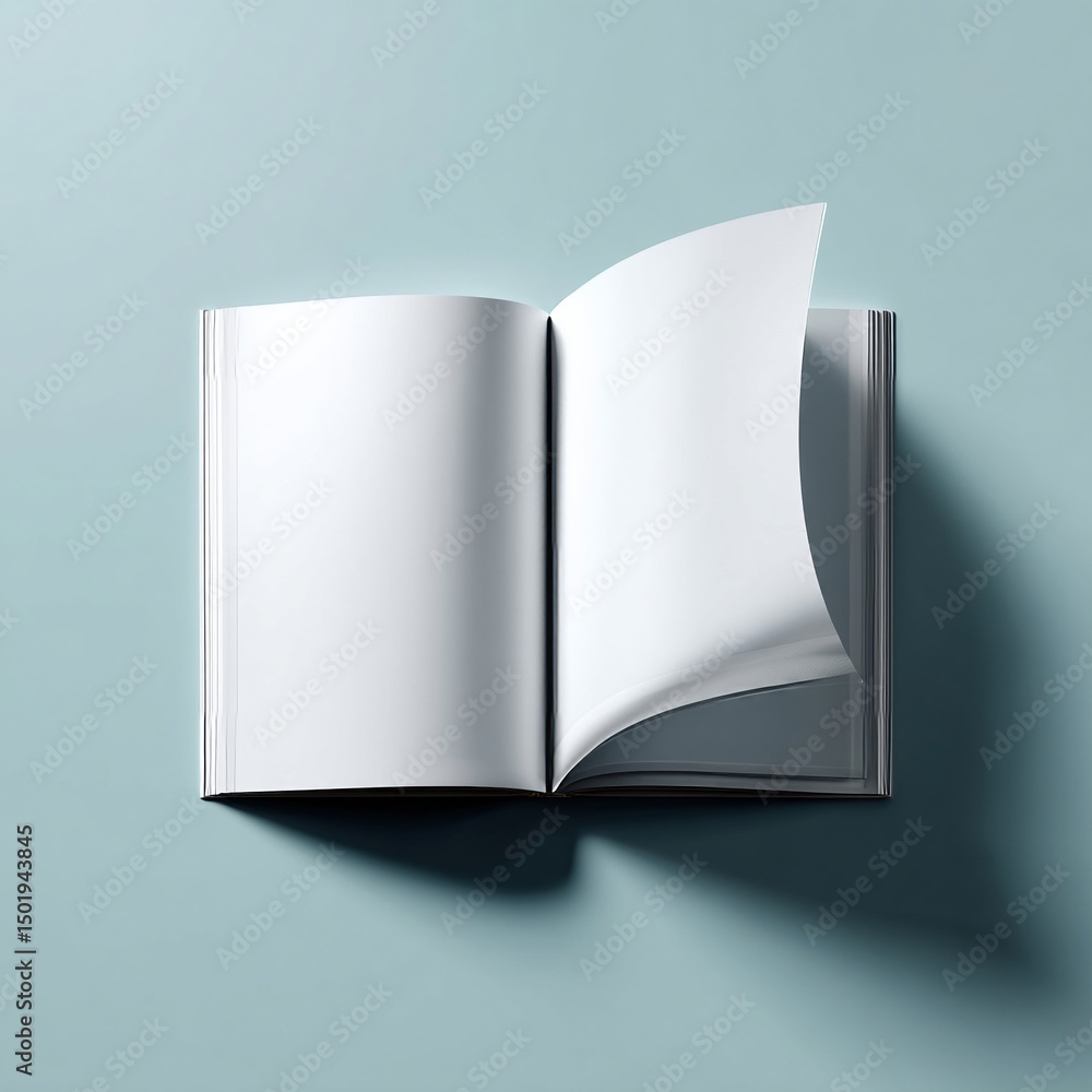 Empty magazine page mockup with blank ad space, editorial design and print advertising concept Empty magazine page mockup with blank ad space, editorial design and print advertising concept