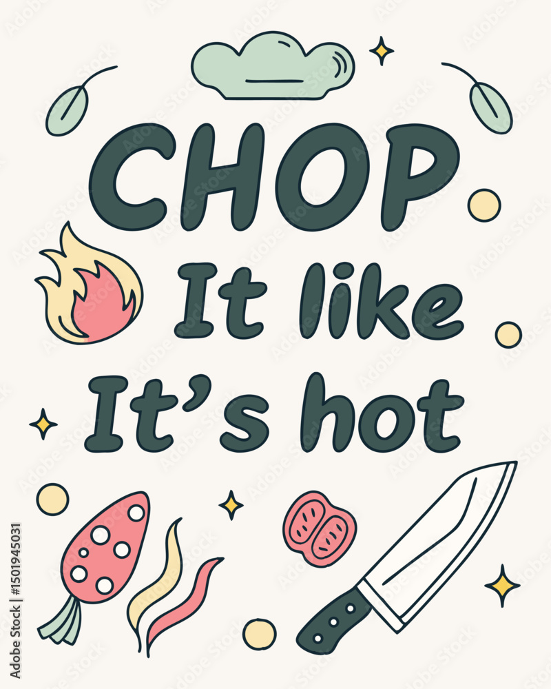 Chop It Like It’s Hot Wall Art Typography | Funny Kitchen Quote Printable | Modern Cooking Poster Design Chop It Like It’s Hot Wall Art Typography | Funny Kitchen Quote Printable | Modern Cooking Poster Design