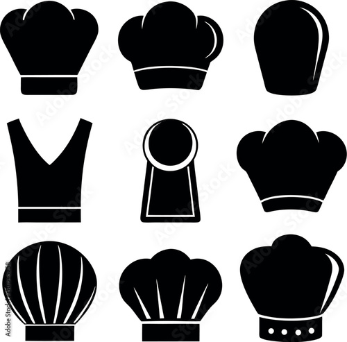 set of chafe icon silhouette