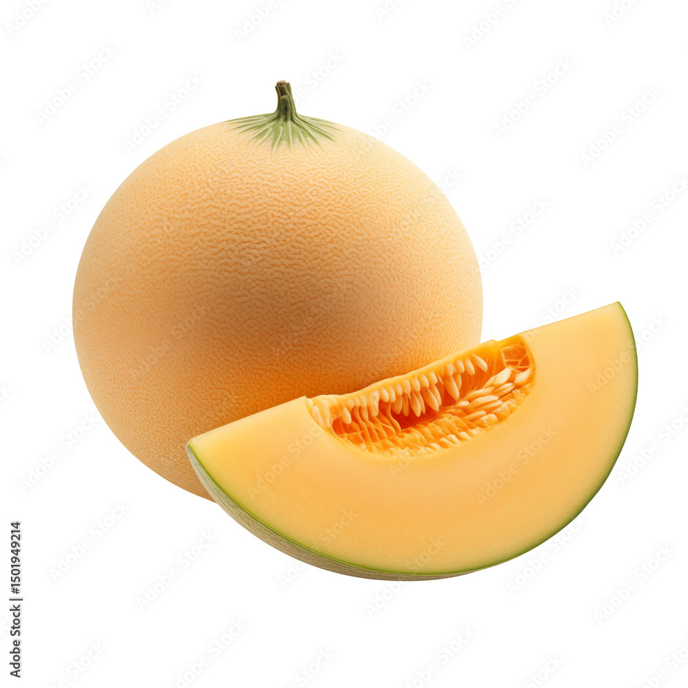 melon isolated on white background melon isolated on white background