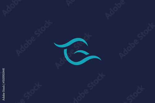 letter g logo icon design template with vector wave inspiration logo