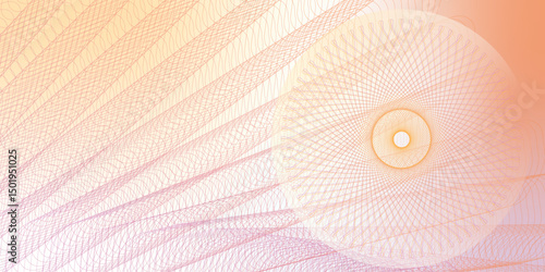 pale orange and violet guilloche background