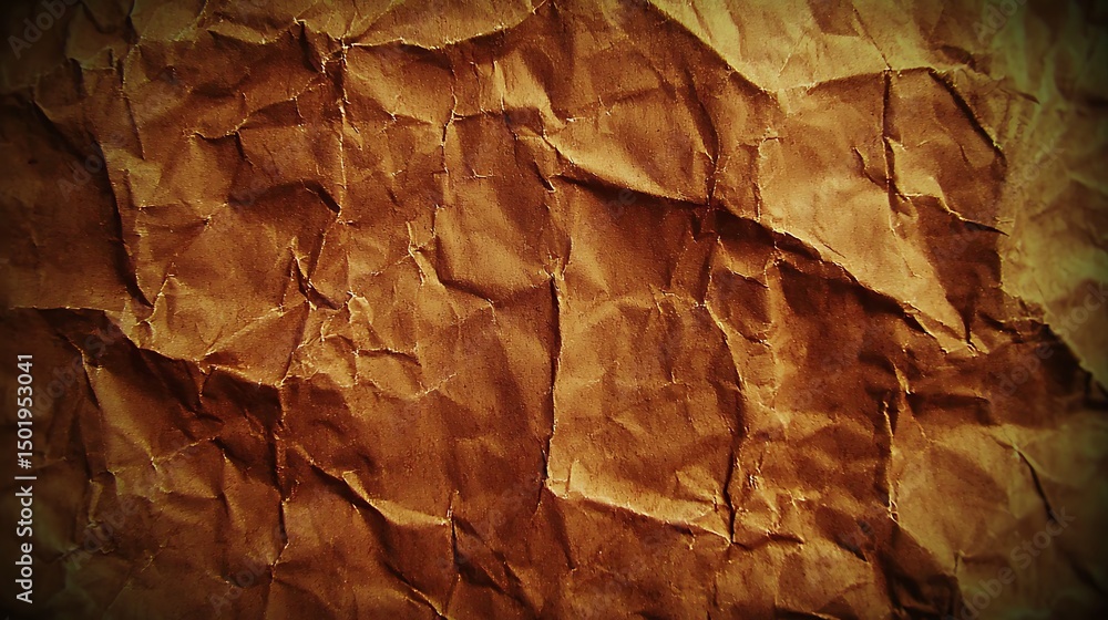Fototapeta premium A delicate wrinkled paper surface with faint creases and an antique texture, evoking a sense of nostalgia and softness.