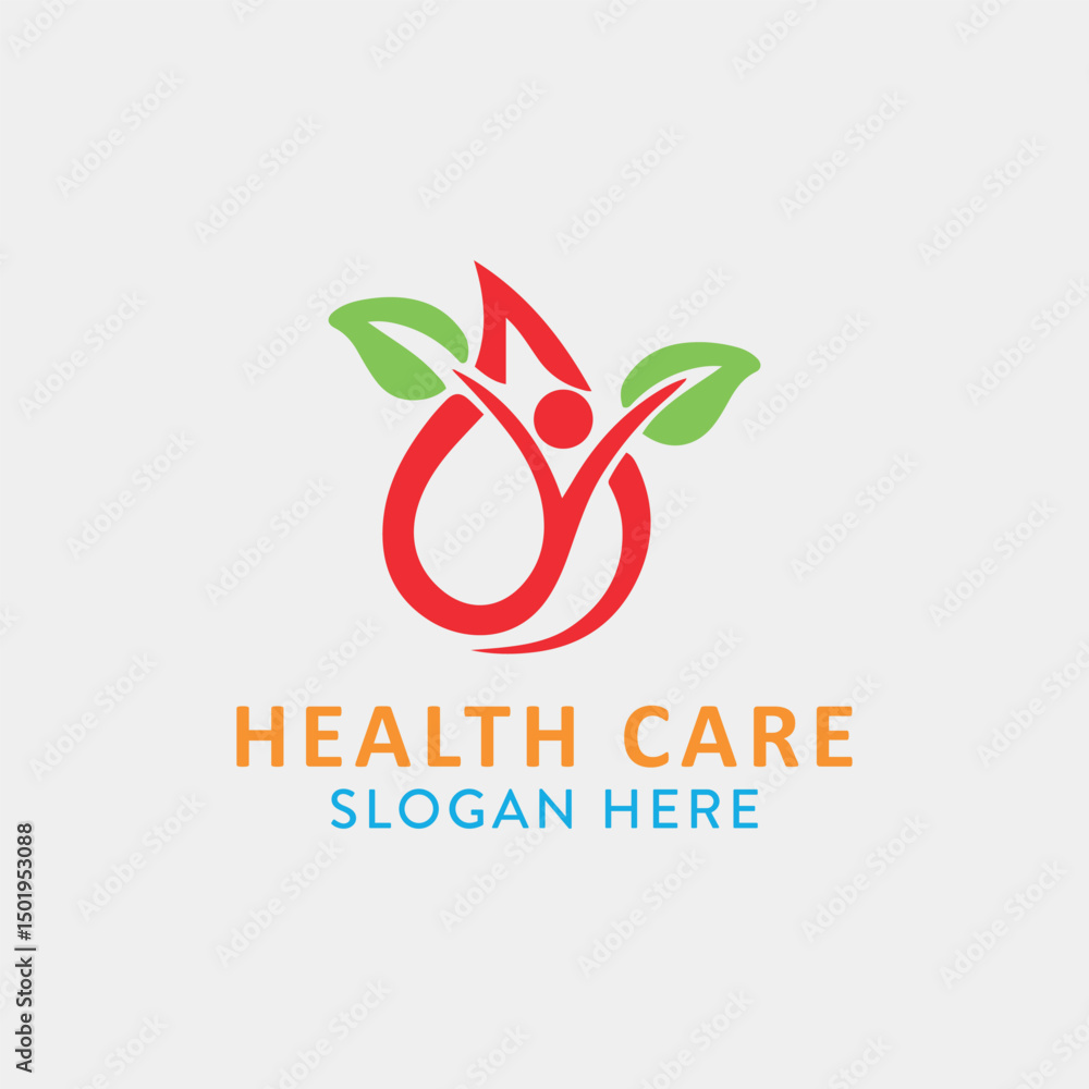 Fototapeta premium health care logo design vector