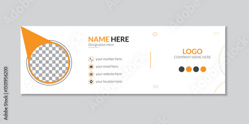 Email Signature Mockup Template.