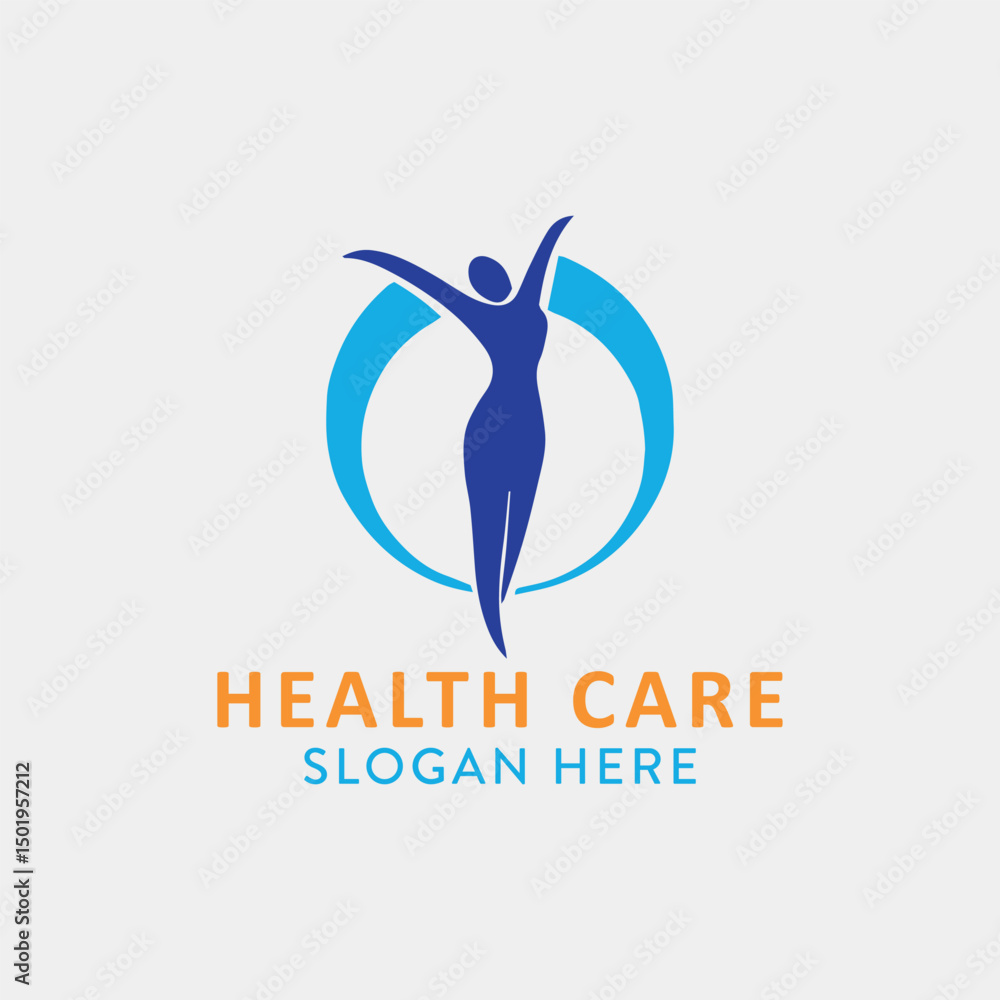 Fototapeta premium health care logo design vector