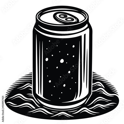 can of beer vector