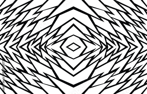 Abstract framed background with jagged spike line pattern 