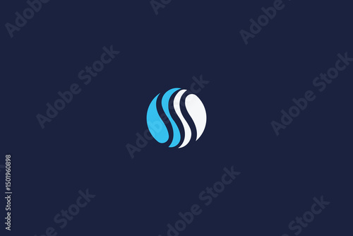 letter ss logo icon design template with vector circle inspiration logo