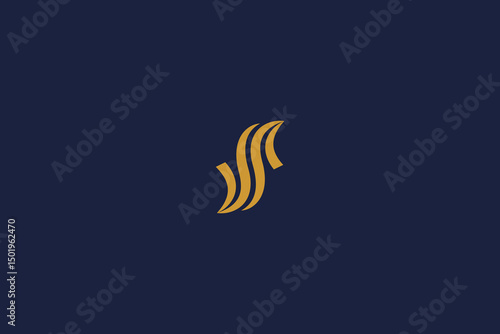 letter s logo icon design template with vector wave inspiration logo