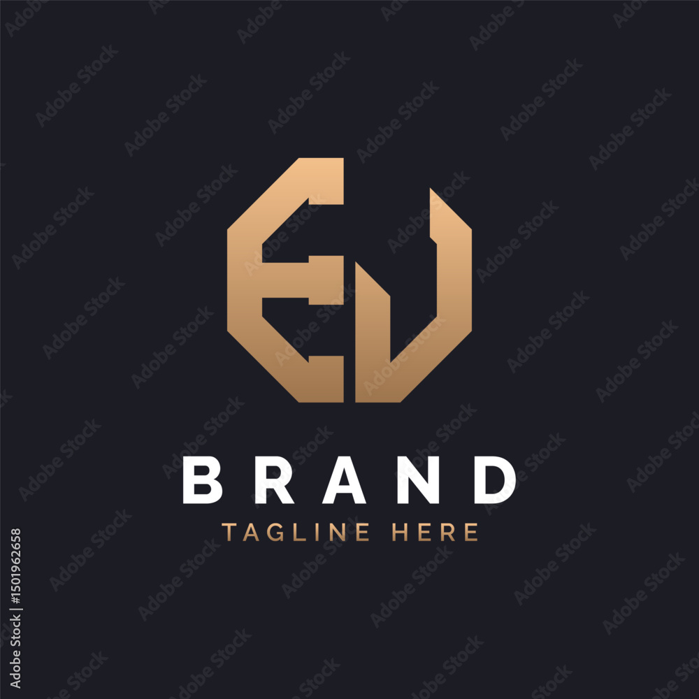 Fototapeta premium EJ Logo Design. Modern, Minimal, Elegant and Luxury EJ Logo. Alphabet Letter EJ Logo Design for Brand Corporate Business Identity.