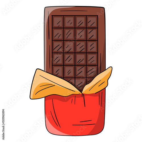 Chocolate bar cartoon