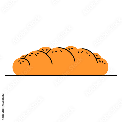 Challah bread doodle