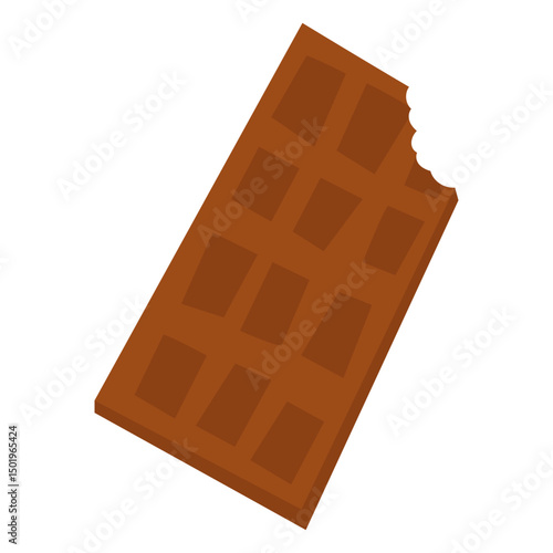 Chocolate bar semi flat