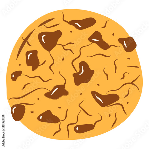 Sweet chocolate chip cookie