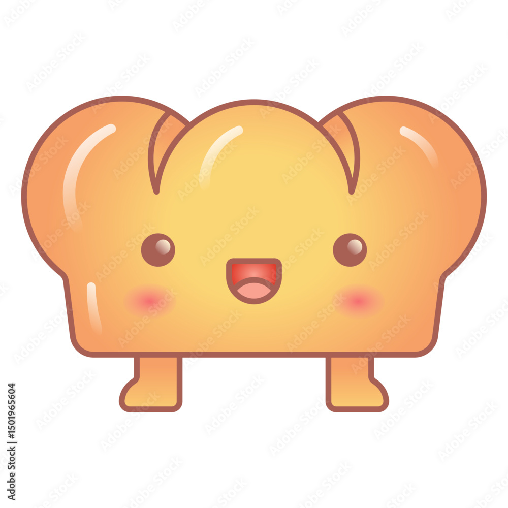 Happy bread kawaii Happy bread kawaii