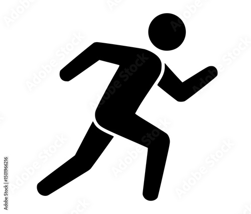 man fast run icon, rush icon vector illustration vector illustration, pictogram isolated on white background. color editable