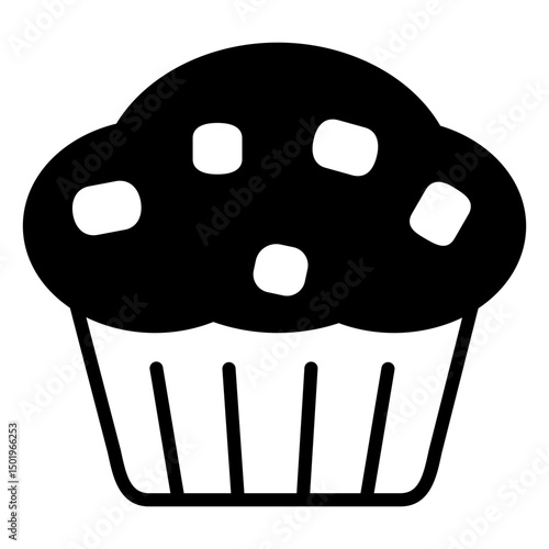 Chocolate chip muffin filled stroke