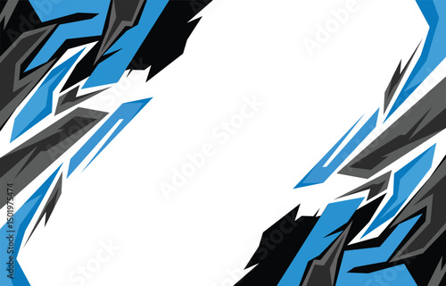 Reflective abstract background showcasing a dynamic geometric jagged line pattern, complete with ample copy space for your content or design elements.