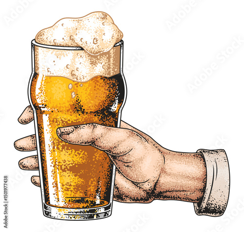 Enjoying a cold beer on a sunny day with friends